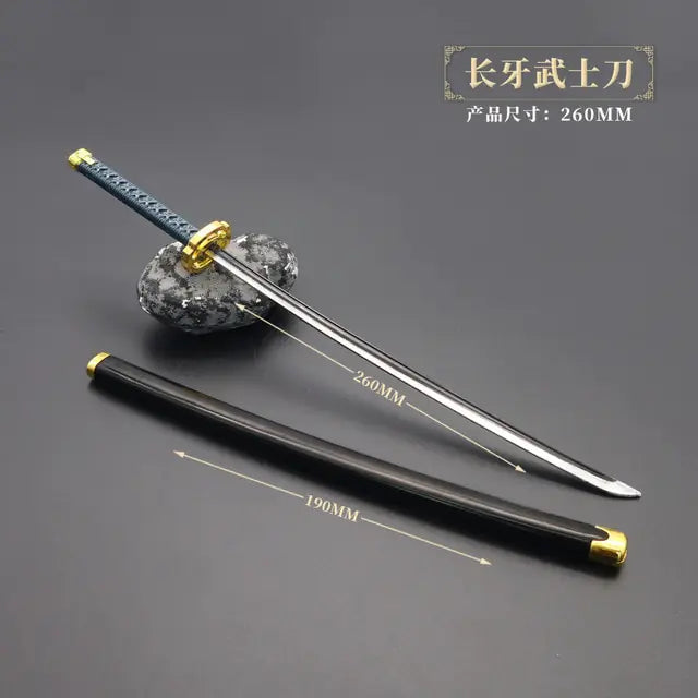 26cm Metal Elden Ring Banished Knight Famous Sword Moon Hidden Katana Game Peripheral Toy Weapon Decoration Collection Ornament